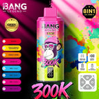 Bang Legend Geek 300K Jednorazowy waporyzator – Komora smakowa 8 w 1 | Do 300 000 zaciągnięć | Jednorazowy waporyzator z funkcją przełączania smaków